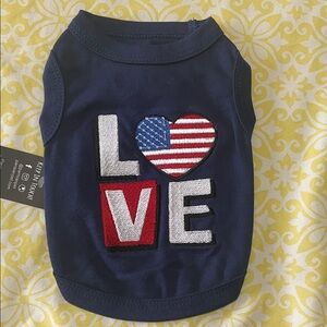 2/$20 Pet Navy Blue XXS Pet Shirt Embroidered High Quality NWT Small Dog/Cat